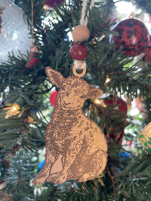 Traditional Lambie Christmas Ornaments
